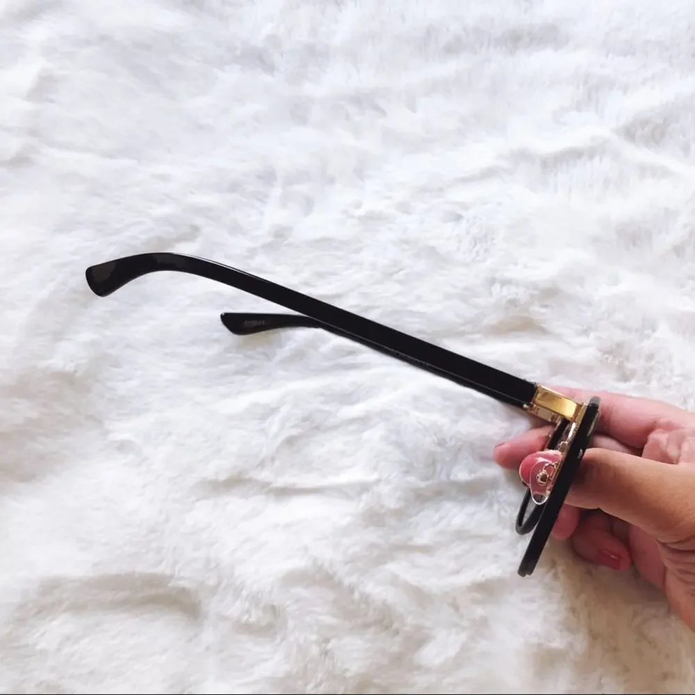 Margo Blue & Black Brow Bar Sunglasses